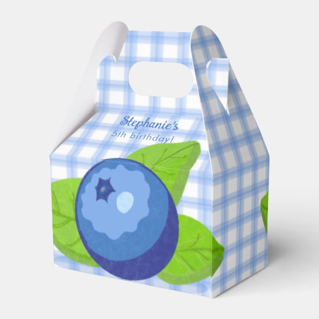 Caixinha De Lembrancinhas Blueberry Birthday (Verso)