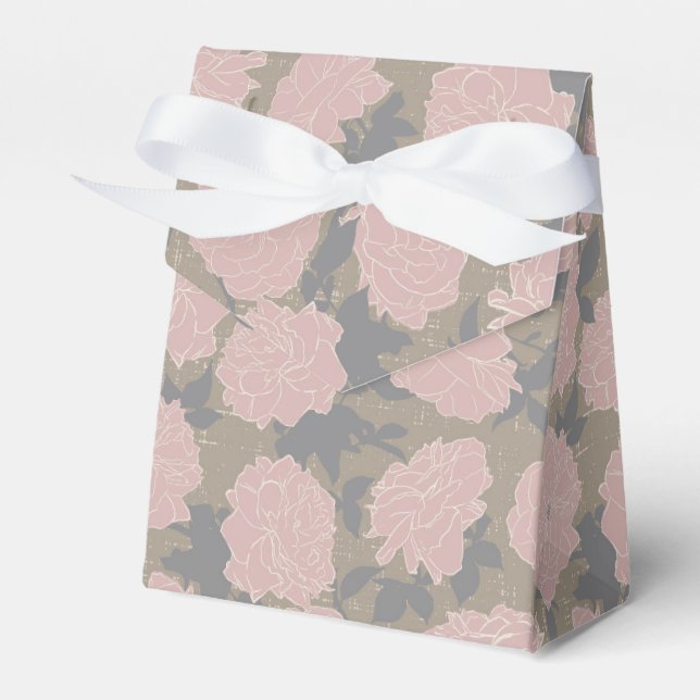 Caixinha De Lembrancinhas Blush Blooms, Romance Tropical (Frente)