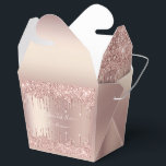 Caixinha De Lembrancinhas Blush de Rosa Dourado Brilho Gotas Personalizadas<br><div class="desc">Blush de Rosa Dourado Brilho Gotas Personalizado Texto Rosa Moderno - Adicione Seu Texto Único ou Remova o Texto - Faça Seu Presente Especial - Redimensione e mova ou remova e adicione texto / elementos com a ferramenta de personalização. Design por MIGNED. Por favor, veja meus outros projetos. Você também...</div>