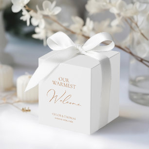 Caixinha De Lembrancinhas Boas-vindas ao casamento mínimo simples