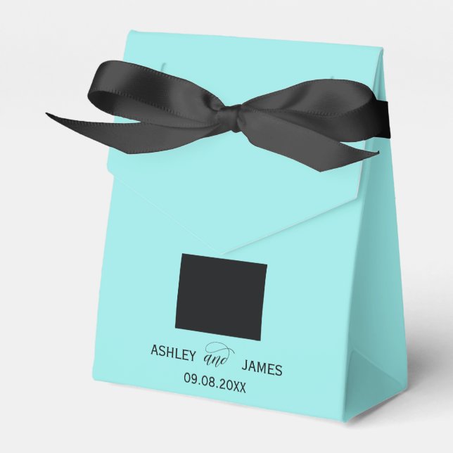 Caixinha De Lembrancinhas Boas-vindas ao Wyoming Favor Box com mapa de estad (Frente)