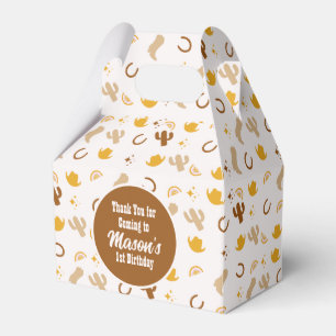 Caixinha De Lembrancinhas Bohemian Rodeo Birthday Cowgirl Partido Rainbow