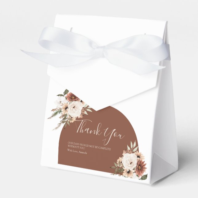 Caixinha De Lembrancinhas Boho Arch Terracota Fall in love Box (Frente)