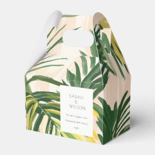 Caixinha De Lembrancinhas Boho Blush Green Palm Beach Casamento