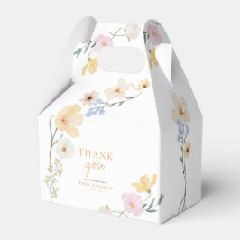 Caixinha De Lembrancinhas Boho elegante Pastel Wildflower Chá de fraldas