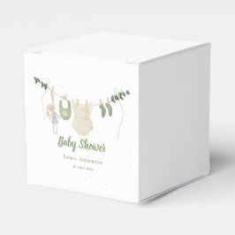 Caixinha De Lembrancinhas Boho Gênero Vintage Neutral Chá Russo para Bebês