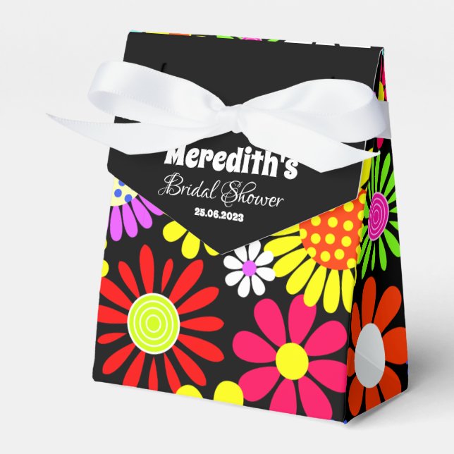 Caixinha De Lembrancinhas Boho Hippie Bride Floral (Frente)