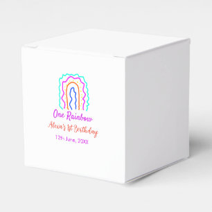 Caixinha De Lembrancinhas Boho Rainbow, um aniversário de crianças brilhante