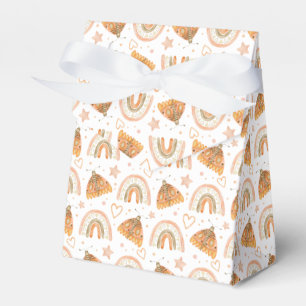 Caixinha De Lembrancinhas Boho Rainbow Watercolor Chá de fraldas