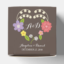 Caixinha De Lembrancinhas Boho Rustic Floral Wreath Wedding