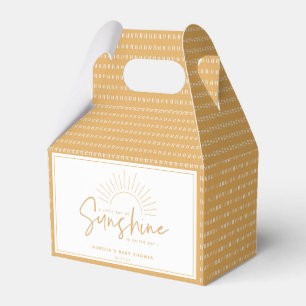 Caixinha De Lembrancinhas Boho Sunshine Chá de fraldas Favor Box