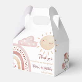 Caixinha De Lembrancinhas Boho Sunshine Festa de aniversário