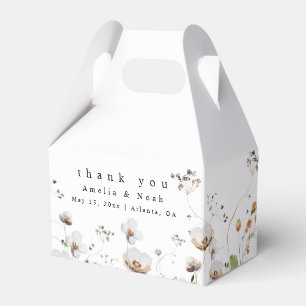 Caixinha De Lembrancinhas Boho Watercolor Wildflower Wedor Box