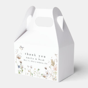 Caixinha De Lembrancinhas Boho Watercolor Wildflower Wedor Box