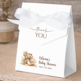 Caixinha De Lembrancinhas Boho Western Gender Neutral Baby Shower Thank You 