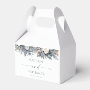 Caixinha De Lembrancinhas Boho White Rose Floral Flower Garden Casamento