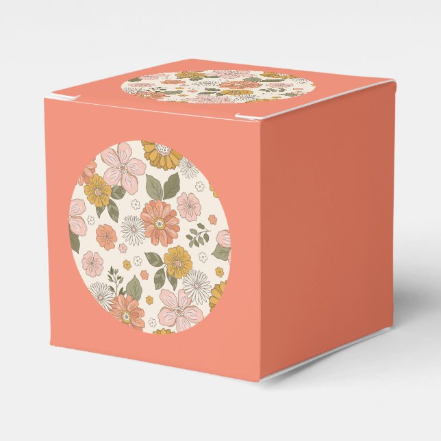 Caixinha De Lembrancinhas Boho Wildflower Favor Box (Frente)