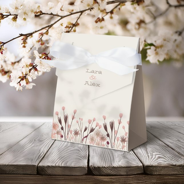 Caixinha De Lembrancinhas Boho Wildflower Wedding (Criador carregado)