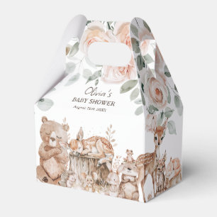Caixinha De Lembrancinhas Boho Woodland Animal Gênero Chá de fraldas neutro