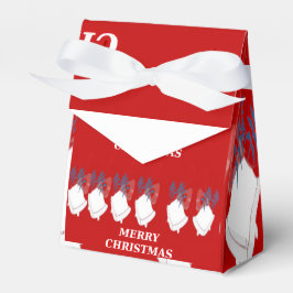 Caixinha De Lembrancinhas Boîtes Cadeaux Ballotins "Merry Christmas" – Rouge