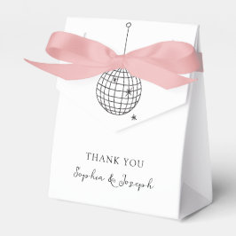 Caixinha De Lembrancinhas Bola de Disco Branco e Preto Minimizada