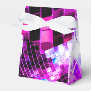 Caixinha De Lembrancinhas Bola Disco de Espelho Roxo