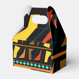 Caixinha De Lembrancinhas Bold African Impressão Favor Box