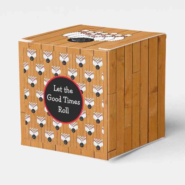 Caixinha De Lembrancinhas Boliche Themed Festa de aniversário (Frente)