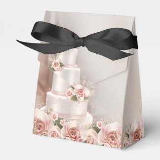 Caixinha De Lembrancinhas Bolo de Casamento Rosa Elegante Bolo de Casamento