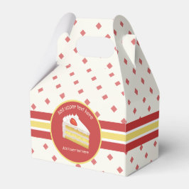 Caixinha De Lembrancinhas Bolo de Esponja - Fosco Tres Leches creme e Fa ver