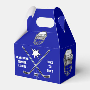 Caixinha De Lembrancinhas Bolsas de Goodie de Hockey, Azul e Branco, Persona