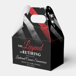 Caixinha De Lembrancinhas Bombeiro Aposentado Sinalizador da Linha Vermelha