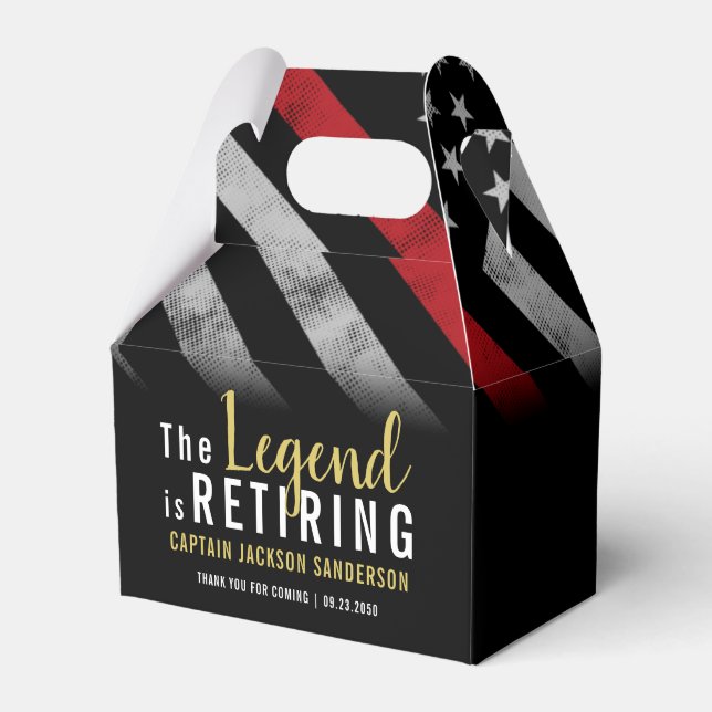 Caixinha De Lembrancinhas Bombeiro Partido da Reforma da Linha Vermelha Band (Frente)