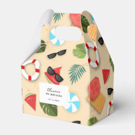 Caixinha De Lembrancinhas Bonita Festa de aniversário de diversão de Verão n