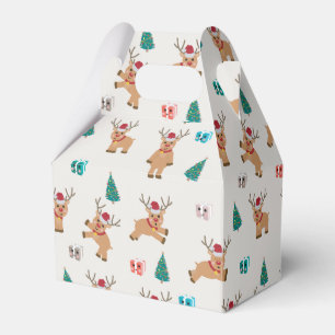 Caixinha De Lembrancinhas Bonita Reindeer de Natal