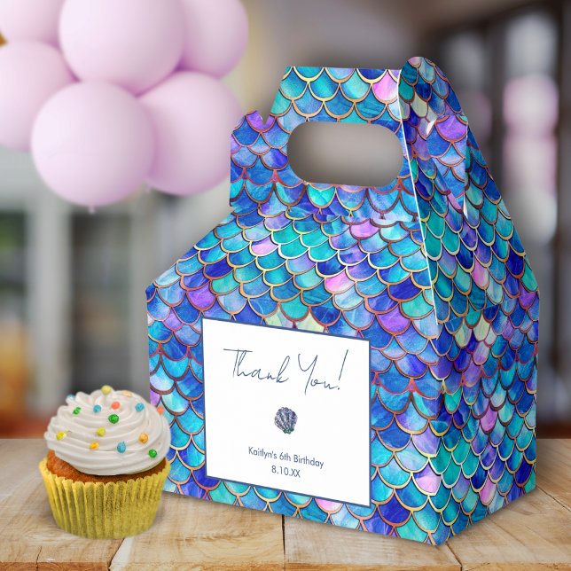 Caixinha De Lembrancinhas Bonita Sereia Festa de aniversário De Meninas Muit (Criador carregado)