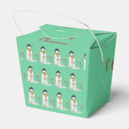 Caixinha De Lembrancinhas bonitinho bonitão sorrindo cena de neve para o nat