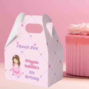 Caixinha De Lembrancinhas Bonito Festa de aniversario de meninas Rosa Púrpu