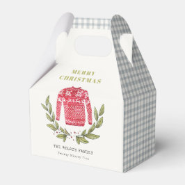 Caixinha De Lembrancinhas Bonito Folheto Vermelho Verde Suave Natal Inverno