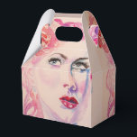 Caixinha De Lembrancinhas Bonito Vintage Girl Weding Cake Favor Box Rosa<br><div class="desc">Bonito Floral Floral Flores Caixas De Favor De Bolo,  Totalmente Personalizável. Projetado a partir de uma das minhas pinturas aquáticas.</div>
