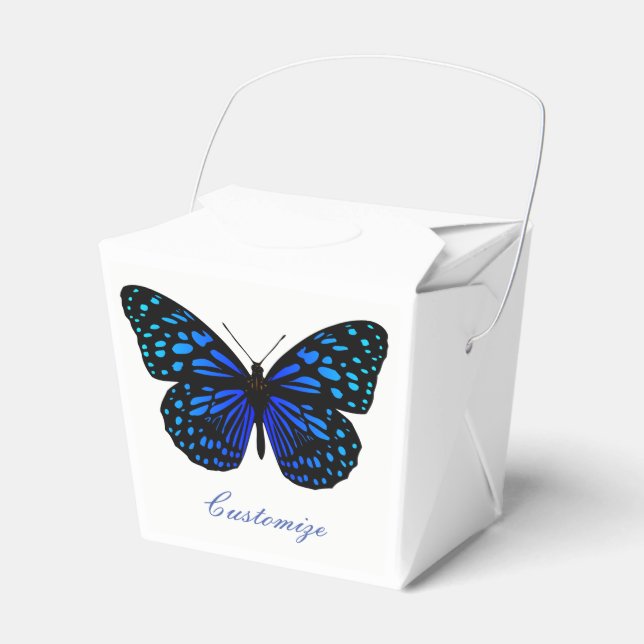Caixinha De Lembrancinhas Borboleta azul Thunder_Cove (Frente)