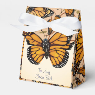 Caixinha De Lembrancinhas Borboleta de monarca personalizada