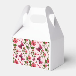 Caixinha De Lembrancinhas Borboleta Floral Midnight Bloom