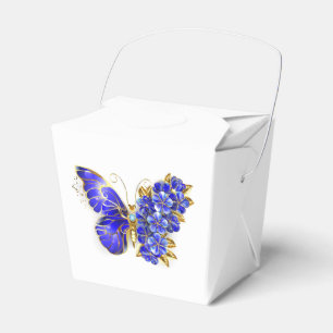 Caixinha De Lembrancinhas Borboleta Safira Flor