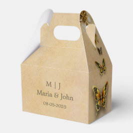 Caixinha De Lembrancinhas Borboletas do ouro