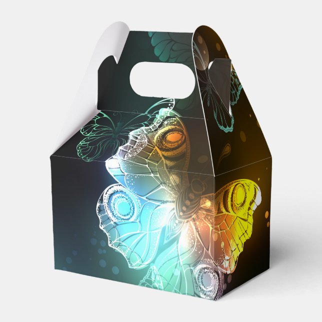 Caixinha De Lembrancinhas Borboletas luminosas e borboletas noturnas (Verso)