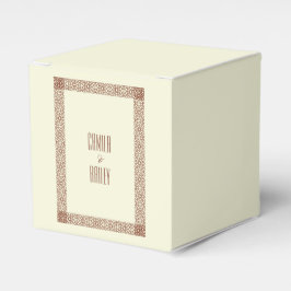 Caixinha De Lembrancinhas Borda do Solteiro Geométrico Islâmico Russo de Bei