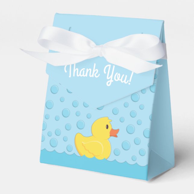 Caixinha De Lembrancinhas Borracha Ducky Party Kids Bebê (Frente)