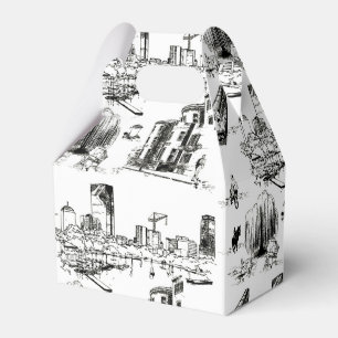 Caixinha De Lembrancinhas Boston Toile