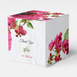 Caixinha De Lembrancinhas Bougainvillea Casamento da Ilha Grega Mediterrânic